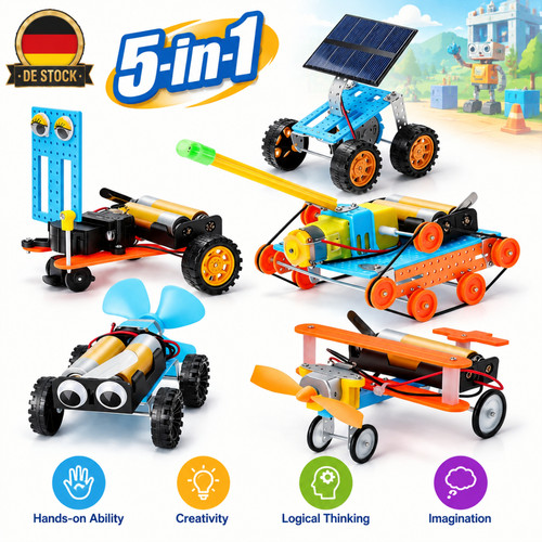 5er set roboter bausatz stem - roboter,