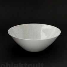 Rosenthal große Porzellan Schale Schüssel Form 2000 Seidenbast 50er R.Loewy 23cm