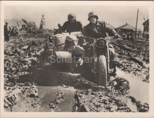 Foto, alte Presse Foto's, Wehrmacht, Krad Gespann (MJ-45)1025