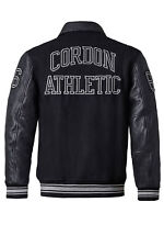Cordon Sport Herren College Lederjacke "Bronx" pure black