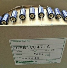 500 Stück Elko Panasonic Axial 470uf 35V ECEB1VU471A