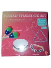 Streetlife Musikinstrumente Set Kinder Rumbakugeln Trommel Triangel Mehrfarbig