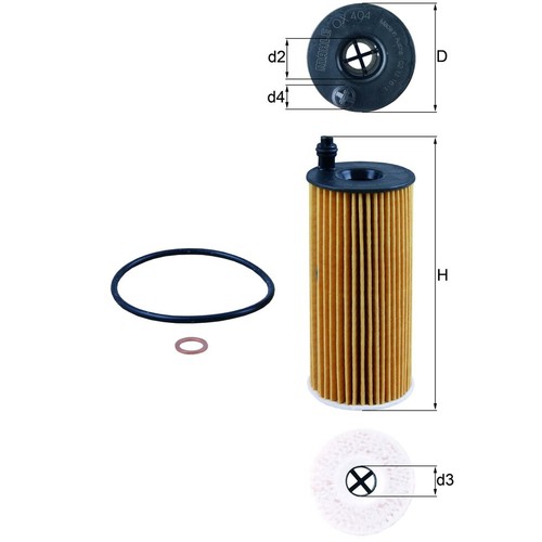 ölfilter mahle 404d für - ox,