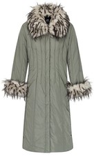 LANGER Mantel wattiert