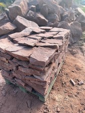 Mauersteine Trockenmauerstein Wasserbausteine Bruchstein Sandstein rot