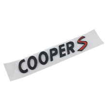 COOPER S Schriftzug Emblem Heckklappe Silber Schwarz Aufkleber für Mini Cooper S