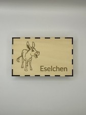 Eselspiel holz personalisiert - eselspiel,
