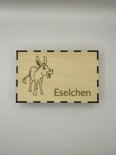Eselspiel holz personalisiert - holz,