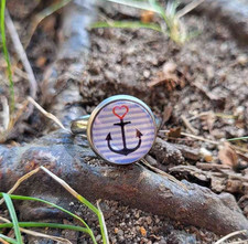 Ring Anker / Nautic / Glas