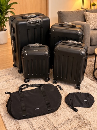 6tlg kofferset schwarz 4 - schwarz,