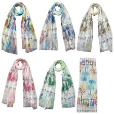 Blumen Damen Schal 20% Seide