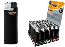 BIC Maxi Electronic J38 schwarz/silber - Feuerzeuge 5 / 10 / 25 oder 50 Stück