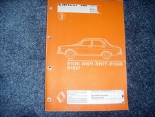 Werkstatthandbuch Renault 12, Deckblatt gut, innen sehr gut erhalten, wie neu!