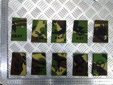 RAF Woodland Camo Royal Air Force Schulterklappen Rangfolien verschiedene Ränge