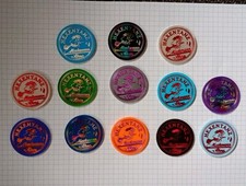 13 Fahrchips Hexentanz Markmann Kirmes Chip Sammlung Karussell Jahrmarkt 