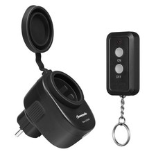 DEWENWILS Funksteckdosen mit Fernbedienung Aussen, 2300W, 30 M Reichweite,