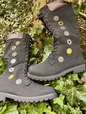 Damen steampunk stiefel neu - damen,
