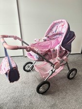Baby Born Puppenwagen mit Zubehör/ Tragetasche/ verstellbar