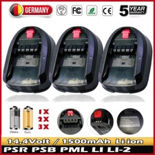 14,4V Akku für Bosch 2607336193 2607336037 PSR 14.4 LI-2 PSB LI ART 23 LI 1,5Ah