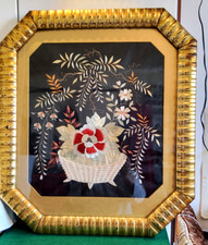 Antike Seide Bilder Blumen