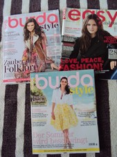 3 x Burda Mode, Vintage 2009/2010/2013, mit Schnittmuster