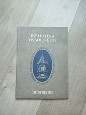 Biliotheka Ossolineum Informator 1987 Polen 