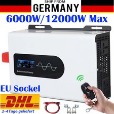 8000W 12000W Max 12V 24V 48V - 230V Reiner Sinus Spannungswandler Wechselrichter