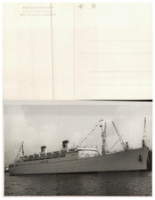 Vintage Ansichtskarte Schiff