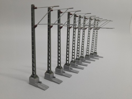 10x viessmann streckenmast - h0,