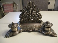 Dekorative alte Schreibtischgarnitur im Jugendstil