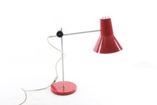 Alte Schreibtischlampe rot RetroTischleuchte Lampe old vintage