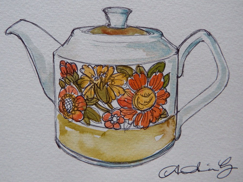 Aquarell gemälde sadler - aquarell,