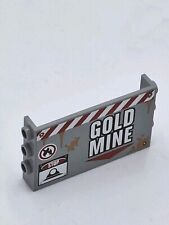 1x LEGO®System Panele Klappe neu-hell grau 1x6x3 Sticker Gold Mine LKW Anhänger