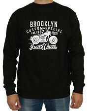 Brooklyn Custom Sweater Fun Kult Biker Chopper Motorrad Harley American Indian