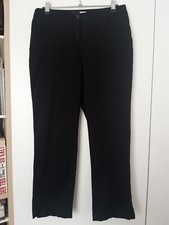 **VIVIEN CARON** Stoffhose Damen 3/4 Hose Gr. 38 S M schwarz vielseitig leicht