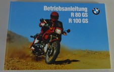 Betriebsanleitung / Handbuch BMW Motorrad R 80 GS / R 100 GS Stand 07/1991