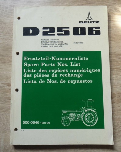 Deutz schlepper d2506 - schlepper,