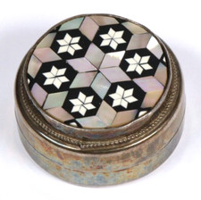 Silber Pillendose Silberdose