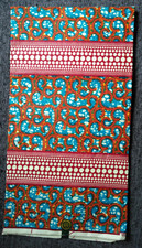 6 YRD AFRIKANISCHER BUNTER BAUMWOLLE STOFF GROSSER STOFFBALLEN KITENGE ANKARA !!