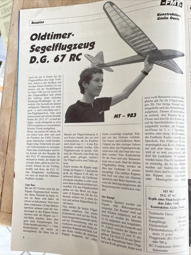 Bauplan für segelflugzeug - für,