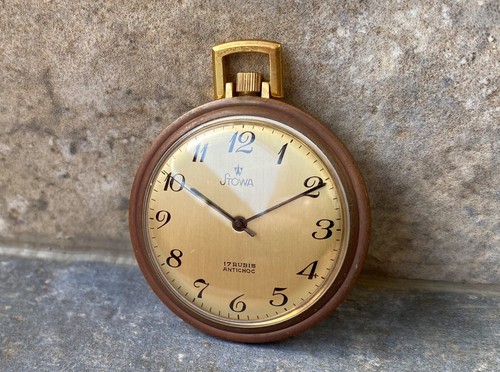 Vergoldete herren taschenuhr - vergoldete,