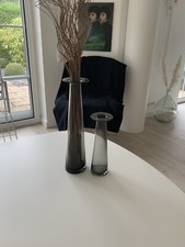 2 Große Vasen Glasvasen Blumenvasen Dekovasen Deko 41x10 + 27x9