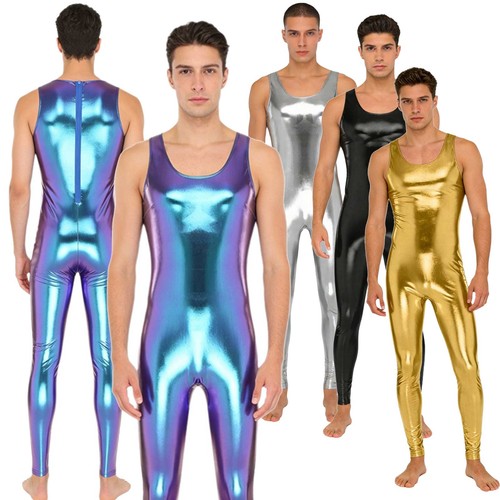 Herren metallic body glitzer - metallic,