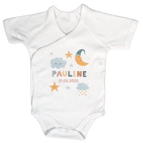 Baby body kurzarm mit name - kurzarm, &