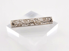 Filigran Brosche, Friesenschmuck, 835 Silber/JL42