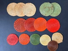 Vintage 15 Bast Untersetzer