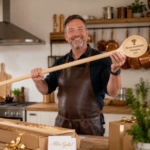 Kochlöffel xxl holz 100cm - kochlöffel,