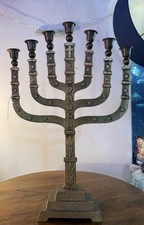 Vintage menora mit sieben - vintage,