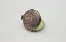 Silber Anhänger - Porträt Medaillon Jugendstil Art Déco handgraviert - Silver