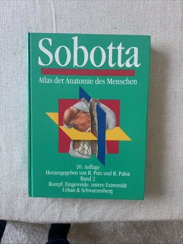 Sobotta atlas der anatomie des - sobotta,